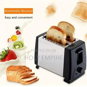 2 Slices Bread Makers Automatic Double Side Baking Toaster Stainless