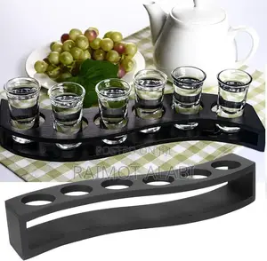 Tequila Rack and 6pcs Glass