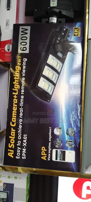 600 Watts Ai 2 in One Solar Camera Lighting Is More Available