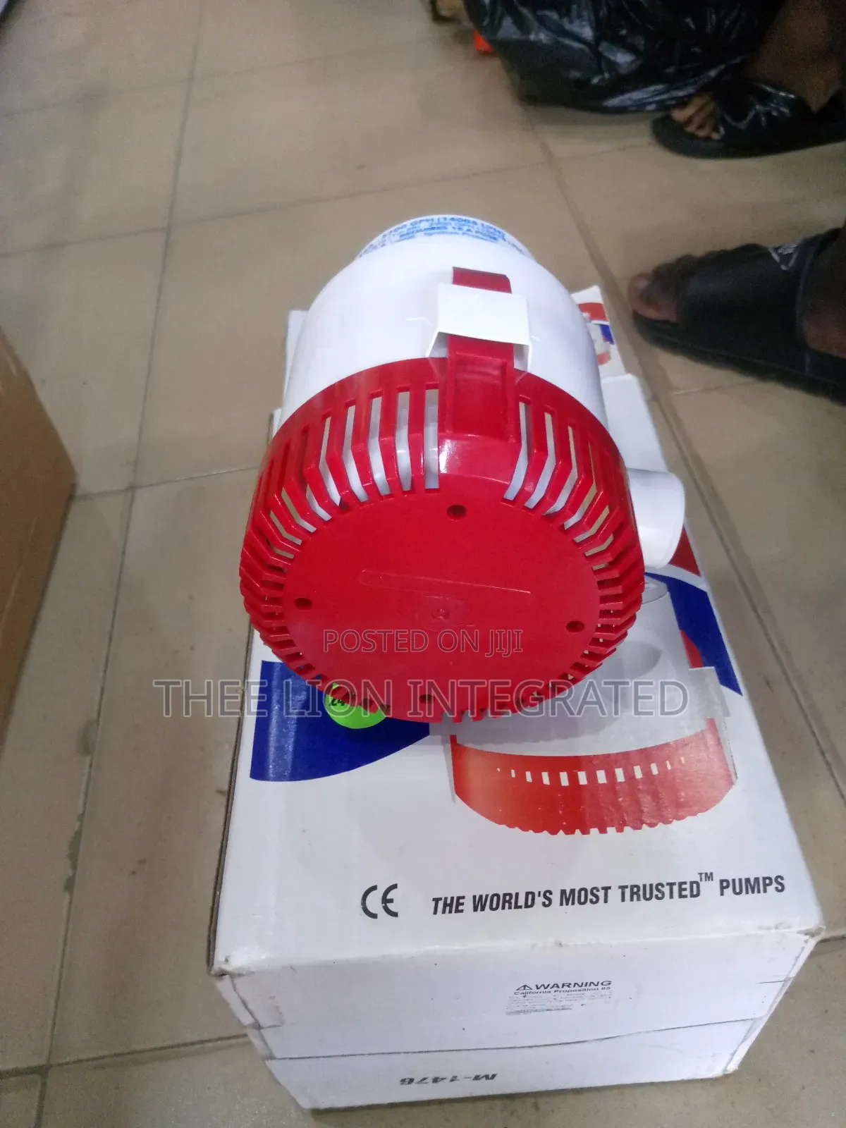 Bilge Pump (24-Volt, Non-Automatic Submersible Electric Pump)