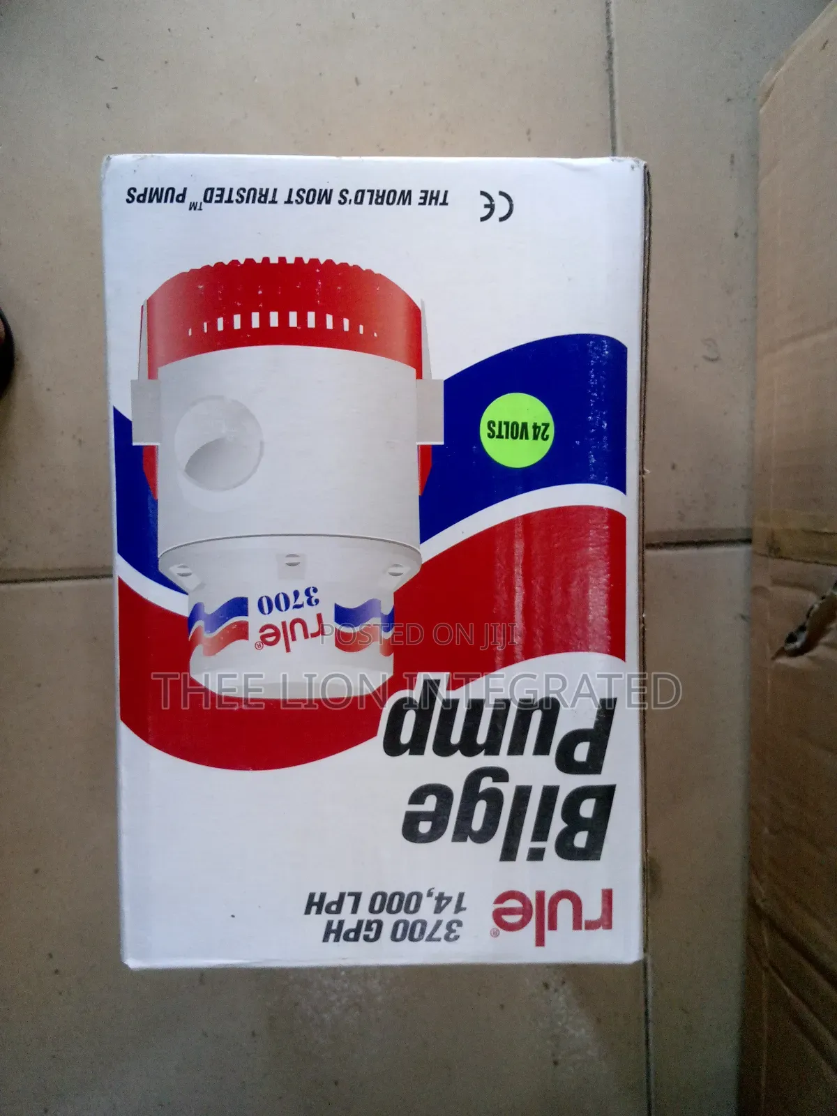 Bilge Pump (24-Volt, Non-Automatic Submersible Electric Pump)