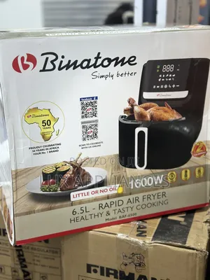 Quick and Oil Free Cooking Binatone 6.5liters Air Fryer