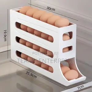 Rolling Egg Rack Dispenser 30 Eggs Capacity