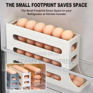 Rolling Egg Rack Dispenser 30 Eggs Capacity