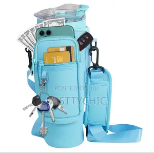 40oz Water Bottle Cover Bag Pouch With Adjustable Straps