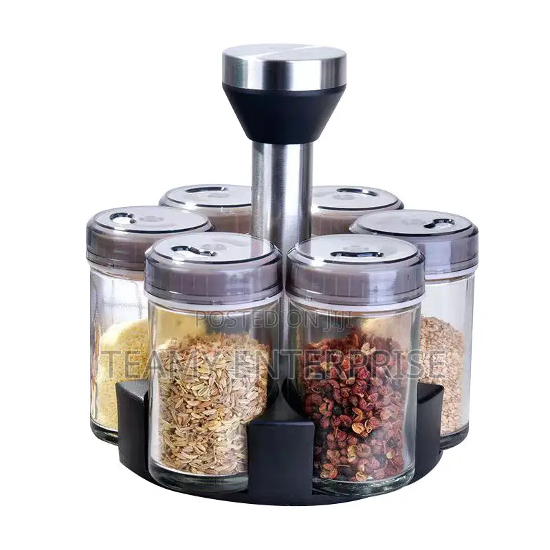 360 Degree Rotating Spice Rack With 6 Bottles in Lagos Island (Eko ...