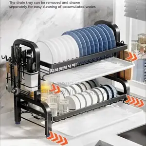 Metal Two Layer Plate Rack