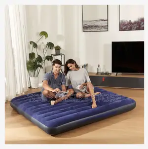 Inflatable 2-3 Person Classic Downy Airbed With Pump