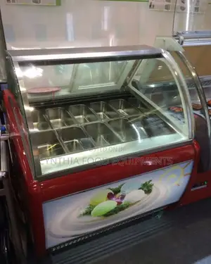 10 Plates Ice Cream Display Freezer