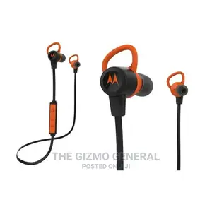 Motorola Fussion Verveloop+ Wireless Bluetooth Earbuds - Orange/Black