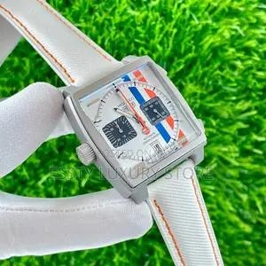 High Quality Luxury Monaco Leather Wristwatch