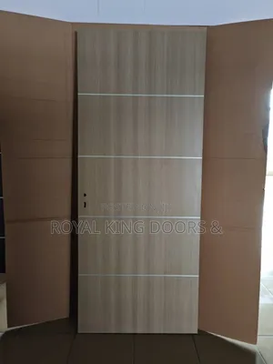 Wooden Room Doors HDF With Handle and Looks