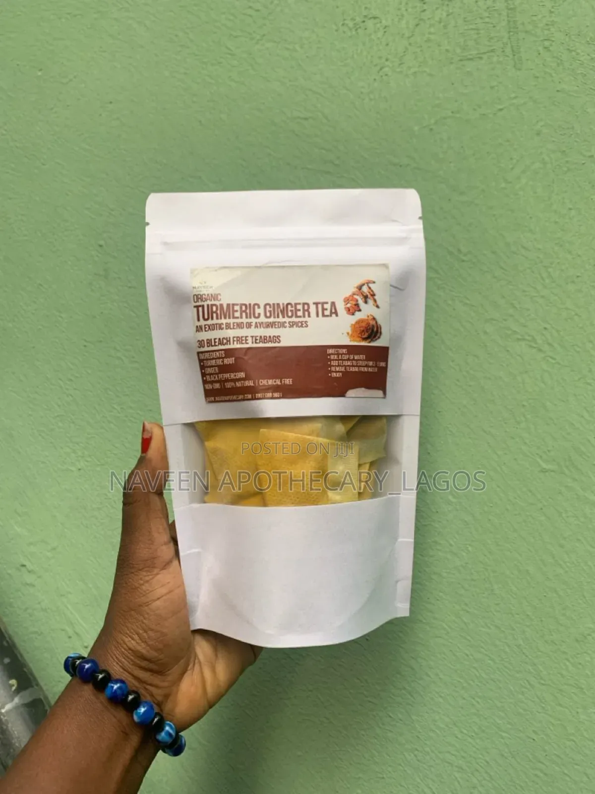 Organic Tumeric Ginger Tea (30 Teabags)