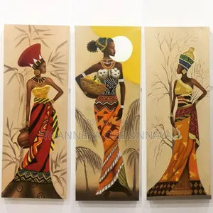 Photo - 3-Piece Set African American Women Abstract Printings