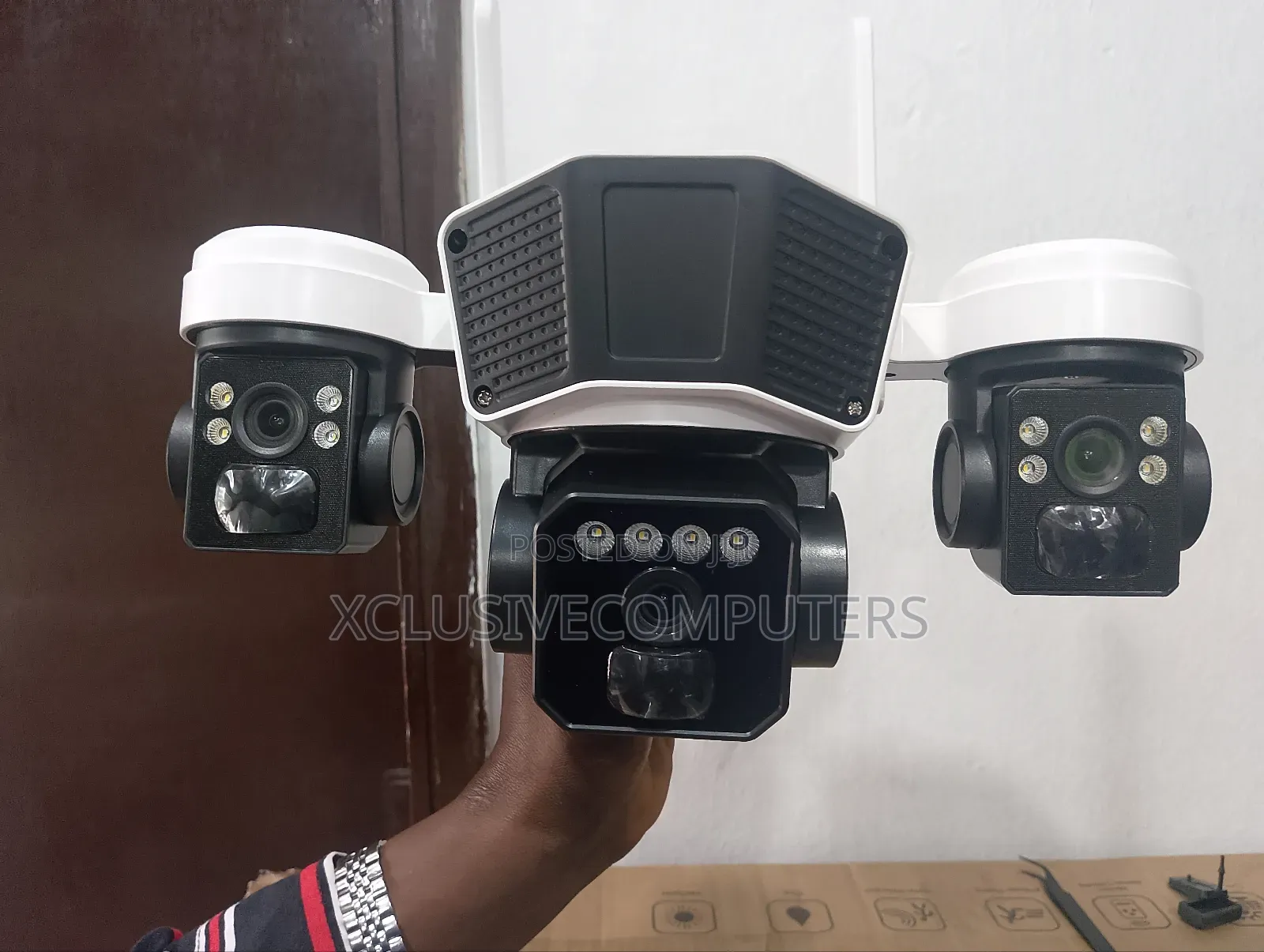 New Three Lens Solar Security and Surveillance Camera