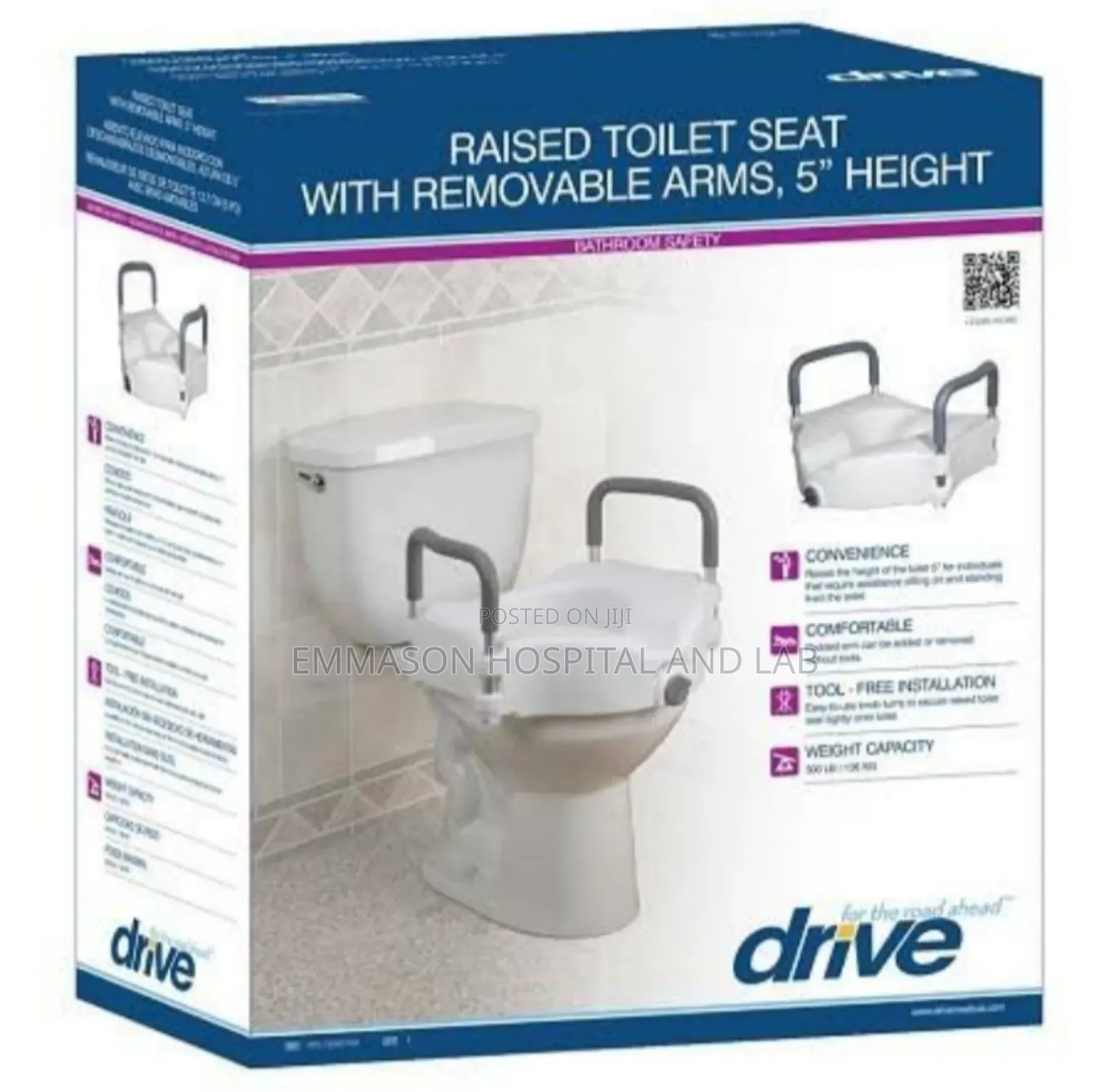 Executive Toilet Raiser Drive With Removable Handles