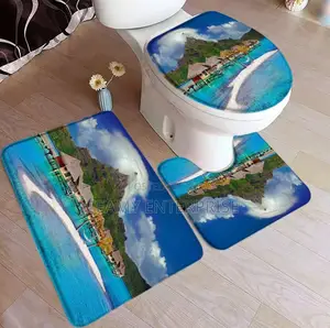 3 in 1 Toilet Seat Cover With Bathroom Antislip Mats