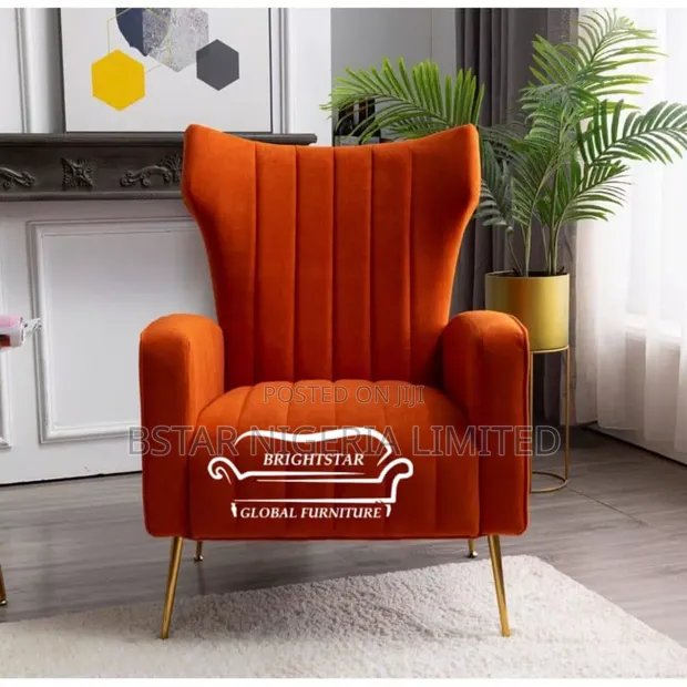 Elegant Single Sofa Chair for Classic Comfort in Ikeja Furniture