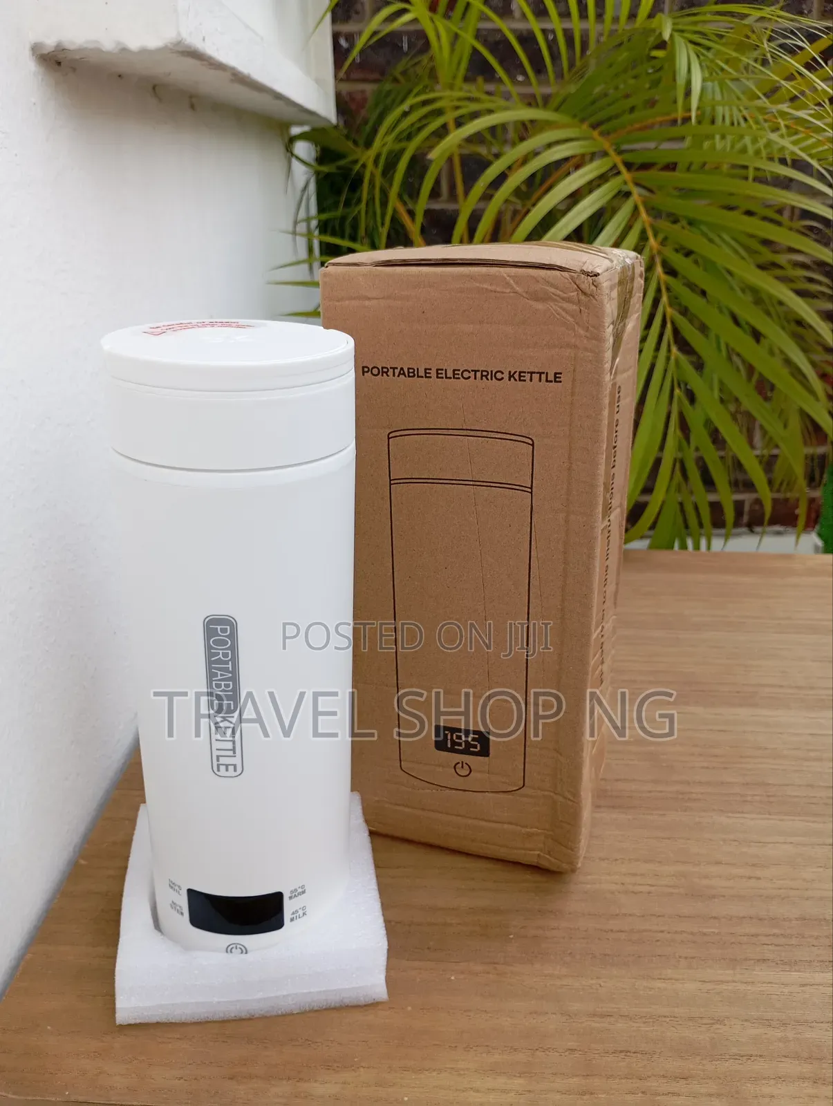 Car Electric Kettle Car Tea Kettle Heating Water Bottle LCD Display