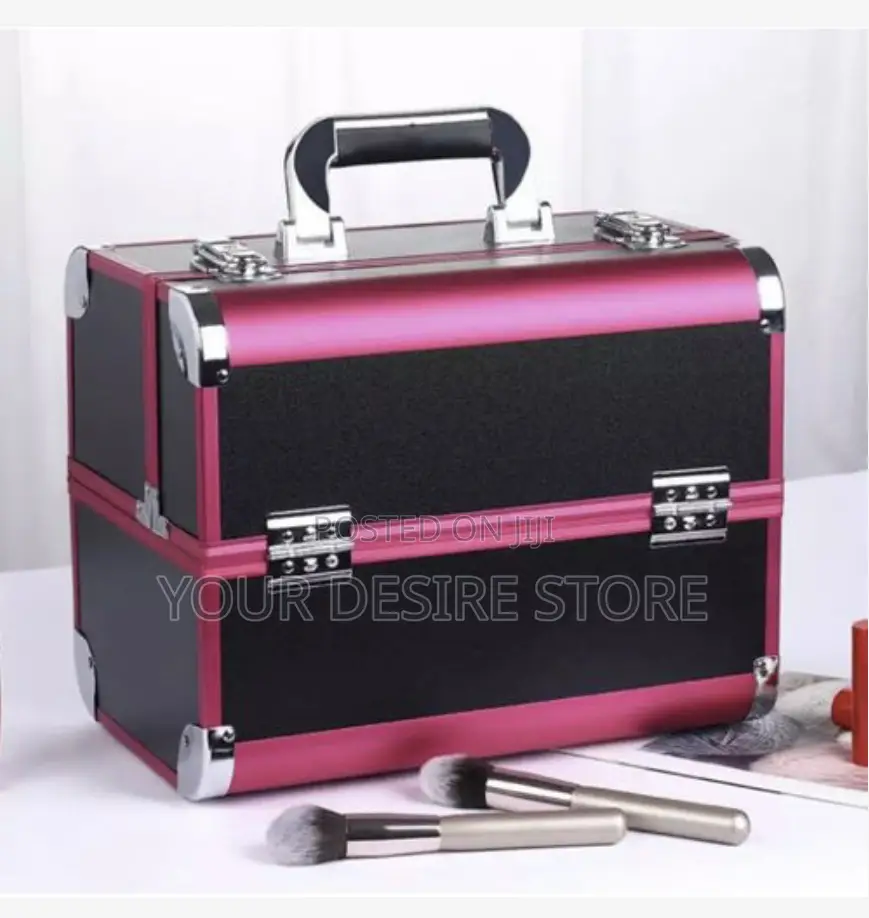 Box Black Professional High Quality Makeup Box With Secured Lock