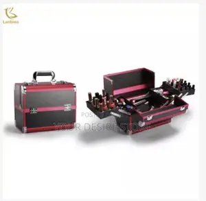 Box Black Professional High Quality Makeup Box With Secured Lock