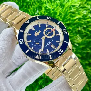 High Quality Luxury Lacoste Men Chain Strap Wristwatches