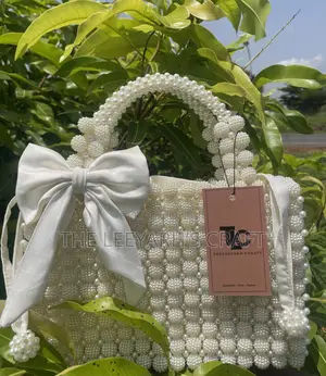 Large Handmade Pearl Beaded Bag for Women (The Keila Bag)