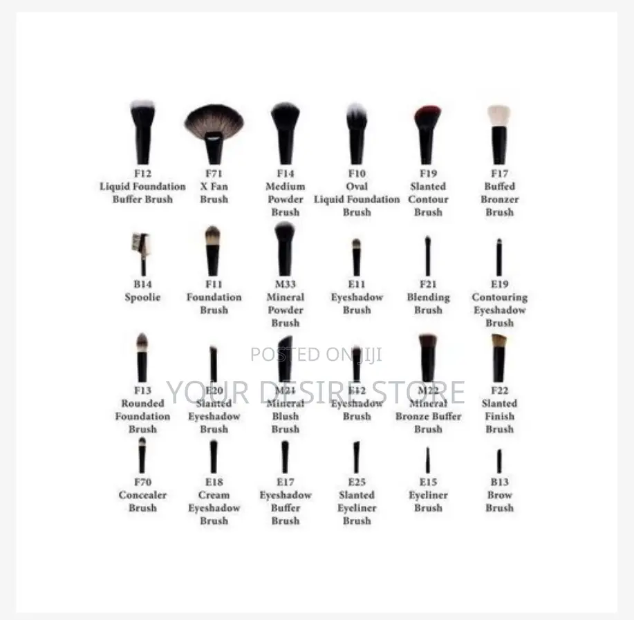 Box Professional Make Up Bo- Red Silver With Makeup Sets