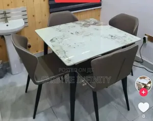 High Quality Imported Dining Table With 4 Man Chair 