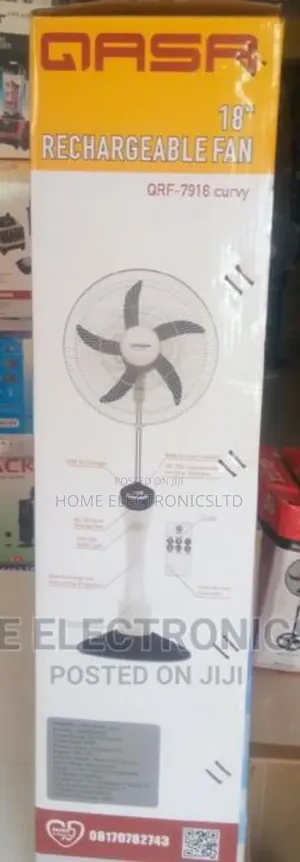 Qasa Rechargable Fan 18 Inches