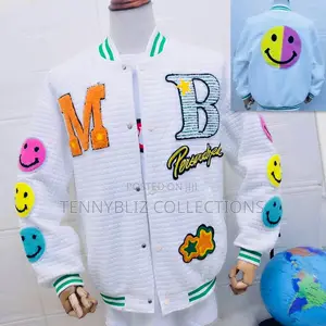Bold and Elegant Luxury Multiple Stickers Badged Jacket