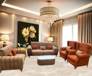 Quality Couch of 7 Seaters Sofa Chairs and Table. Abj1