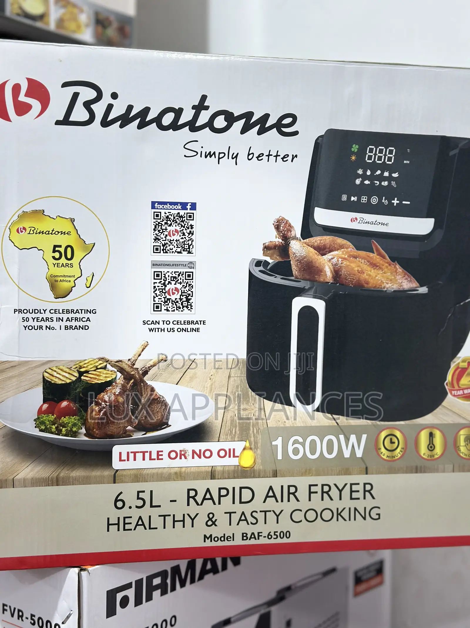 Binatone 6.5l Crisp Air Fryer Baf-6500