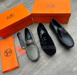 Photo - Original Hermes Suede / Leather Loafers Available