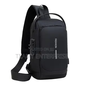 Fashion Men Chest Badool Crossing Bag With Lock and Usb Port