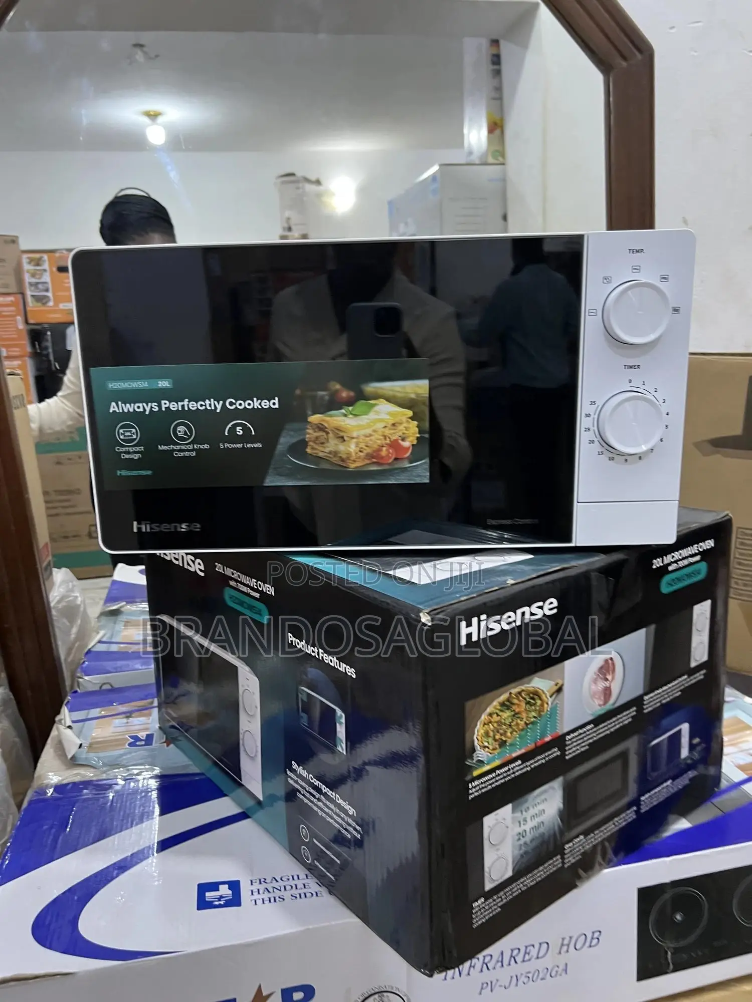 Maanual Control Hisense H20mows10 20l White Microwave Oven