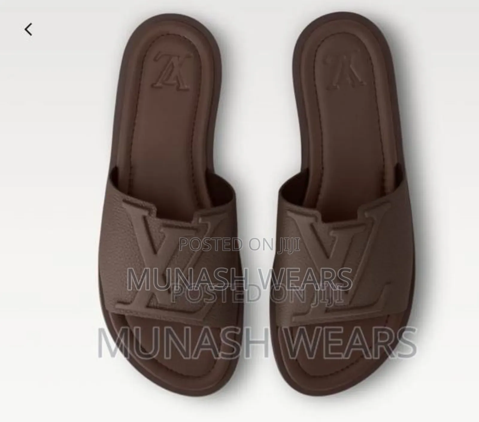 Louis Vuitton Leather Slippers Hq