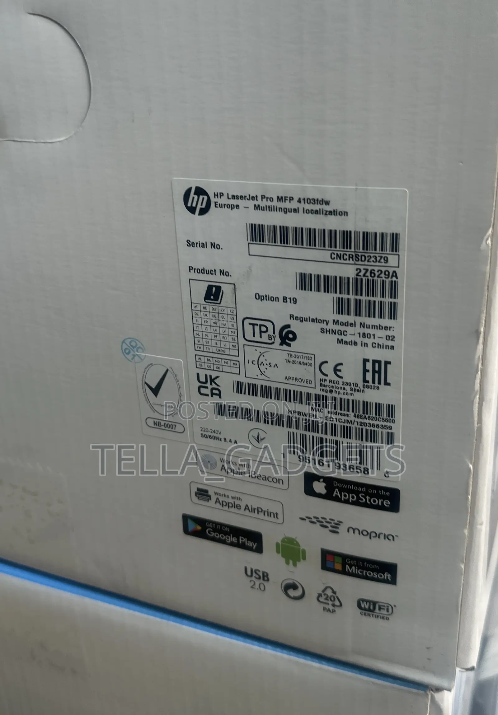 Hp Laserjet Pro MFP 4103fdw