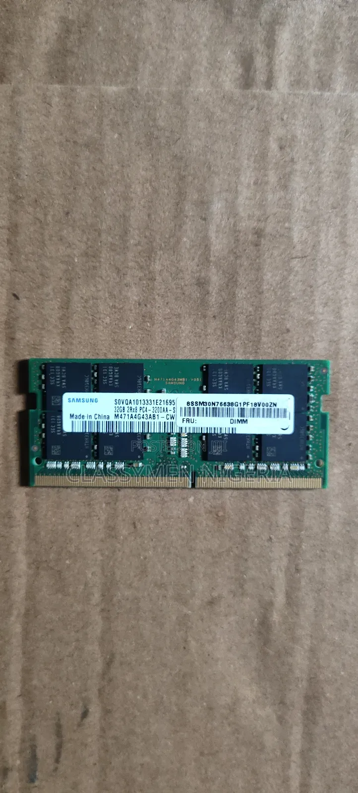 32gb Ddr4 Samsung Laptop Ram (3200mhz)