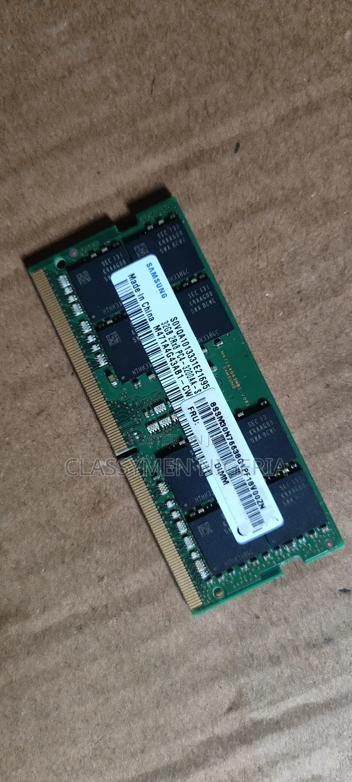 32gb Ddr4 Samsung Laptop Ram (3200mhz)