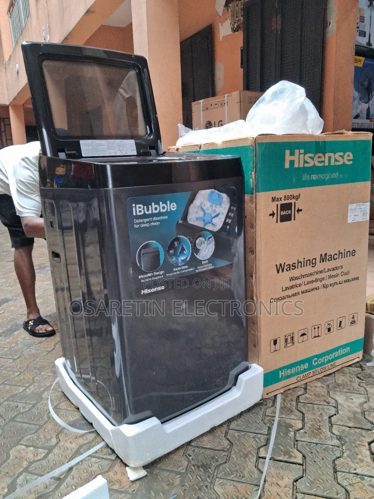 Hisense Automatic Top Loader Washing Machine. With One Year Warranty