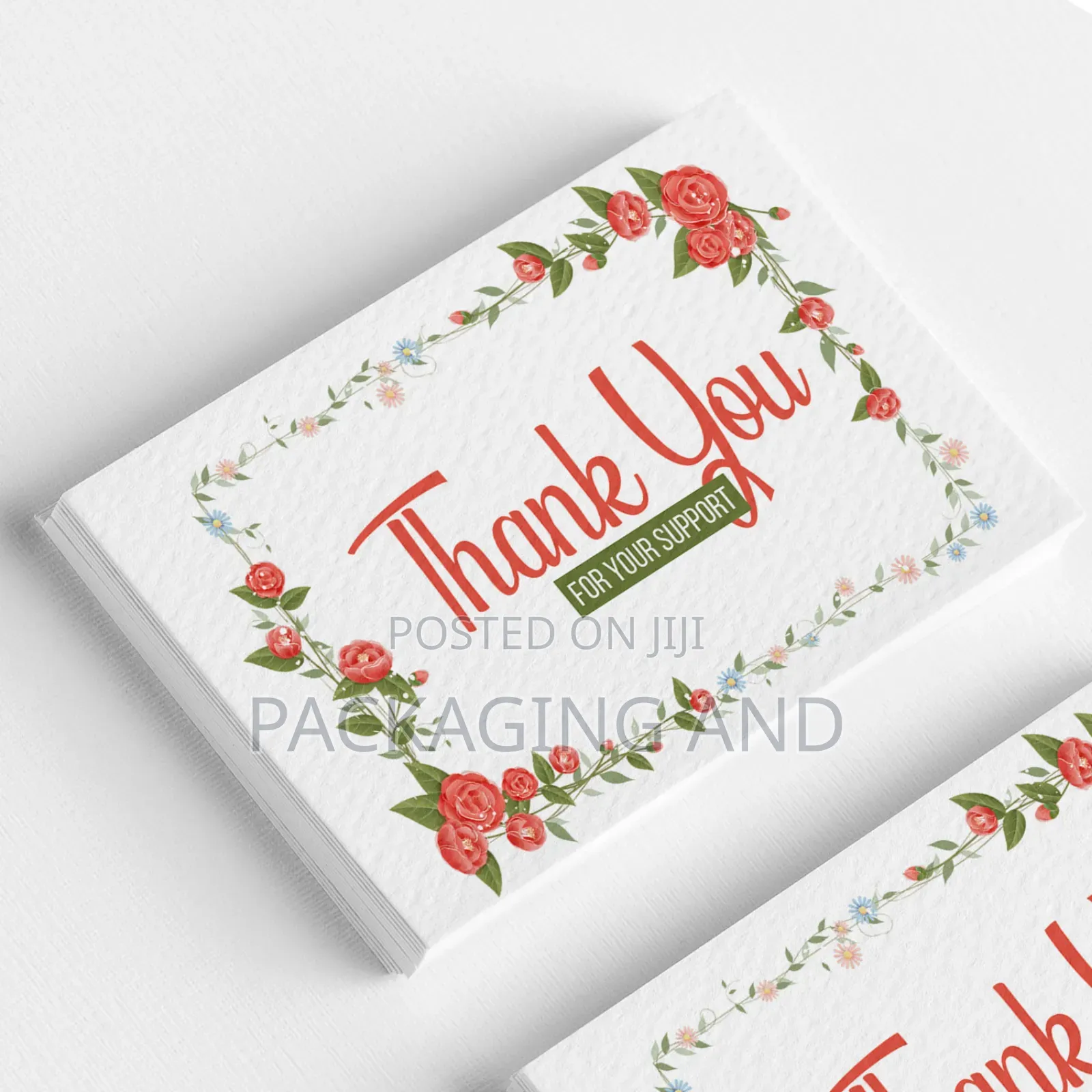 Custom A6 Thank You Card Printing for Business & Packaging