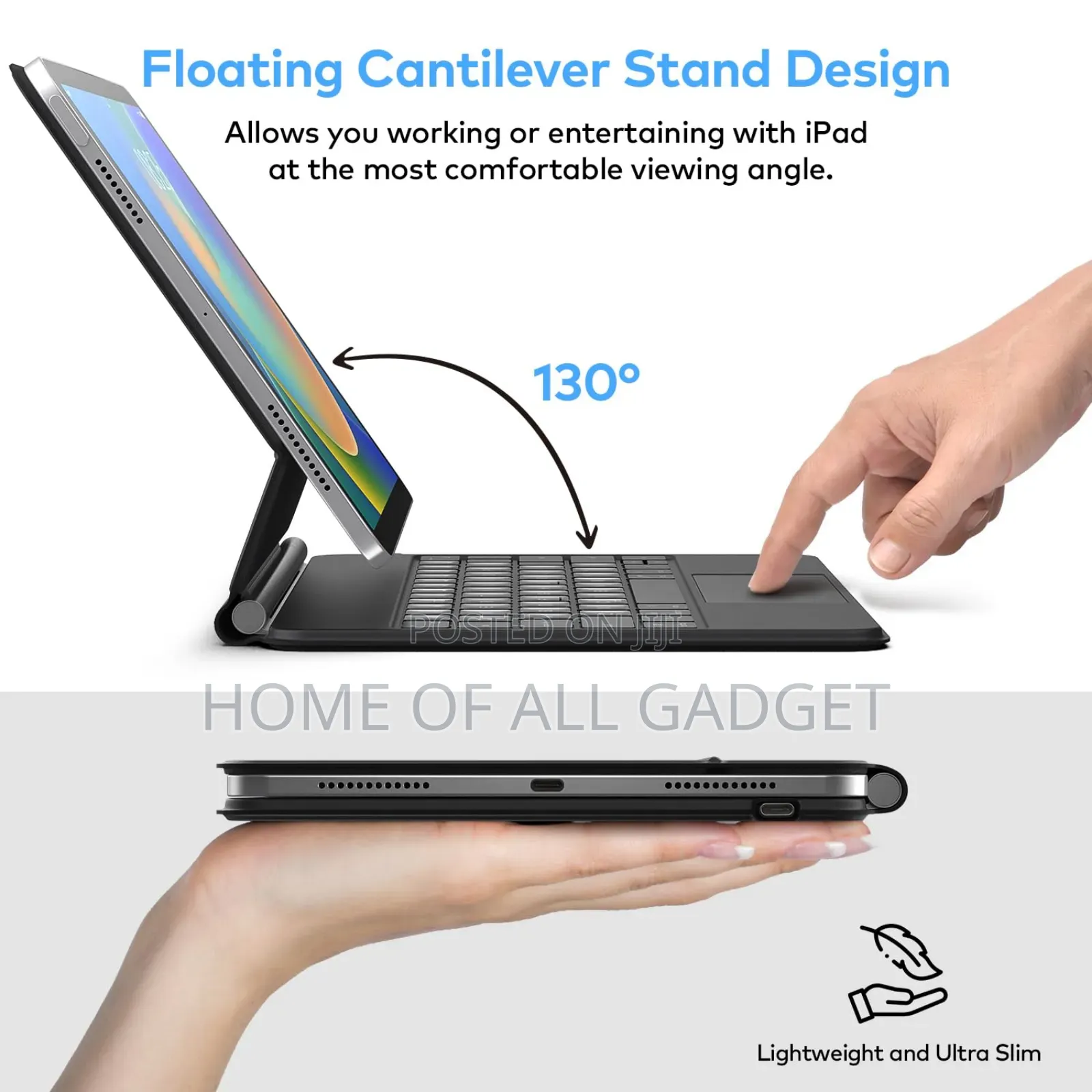 Keyboard Case for iPad 10th Generation 2022 11th A16, 2025 Magic