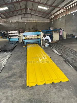 0.45mm Yellow Colour Aluminium Roofing Sheet Long Sparn Design
