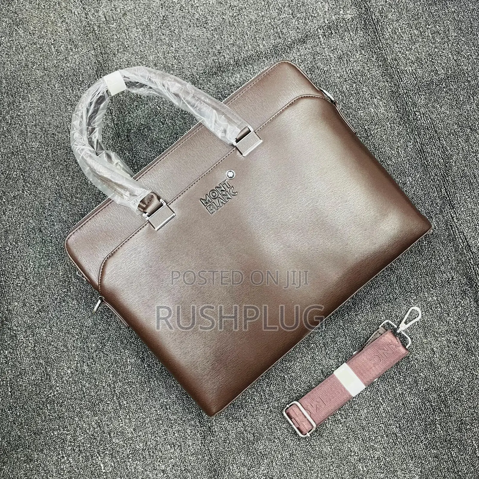 Mont Blanc Brown Luxury Leather Bag