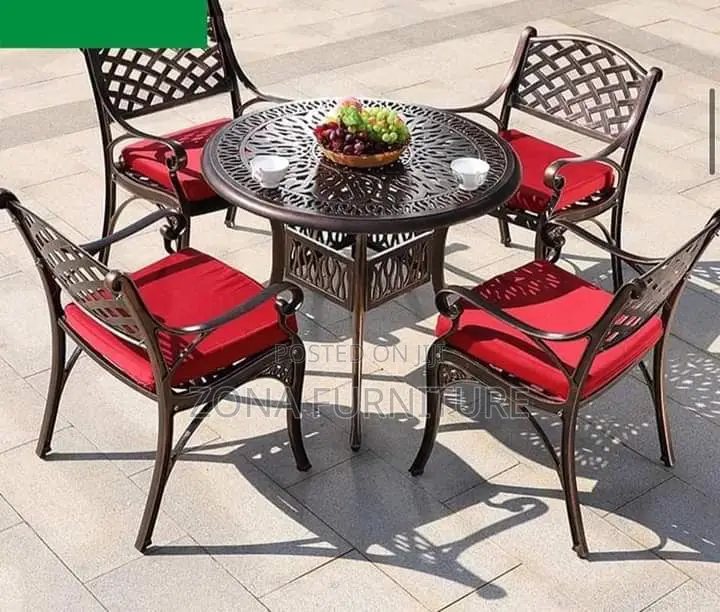 Foreign Table Design High Quality Foreign Design Cast Aluminum Outdoor Table and Chairs in ...