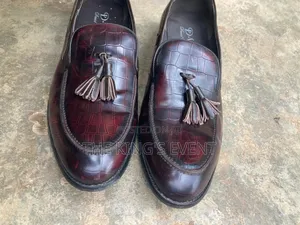 Photo - Embossed Crocs Leather David Wej Loafers – Fairly Used, Like New