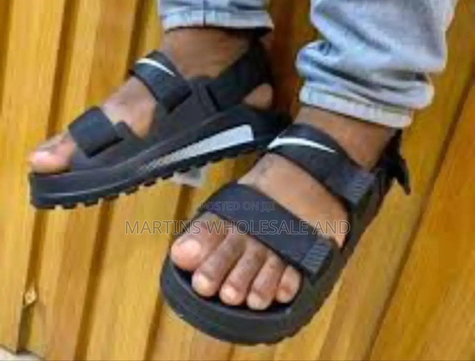 Chunky Flat Sandals With Adjustable Straps