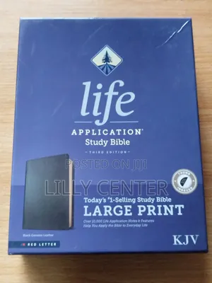 Large Print, KJV Life Application, Genuine Leather, Index