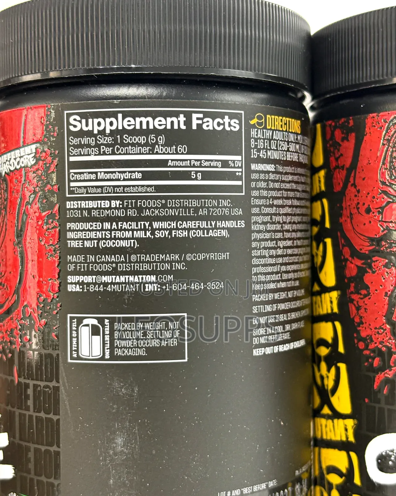 Mutant Creatine Monohydrate 5g X60 Servings